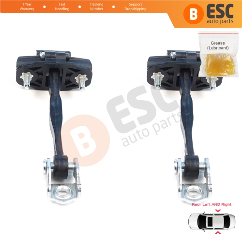 2 Pieces Rear Door Stop Check Assy Limiter Strap for Ford Ranger MK3 TKE P375 PX 2N 2G 2P 2011-2023 Europe Everest UA MK2 5339618