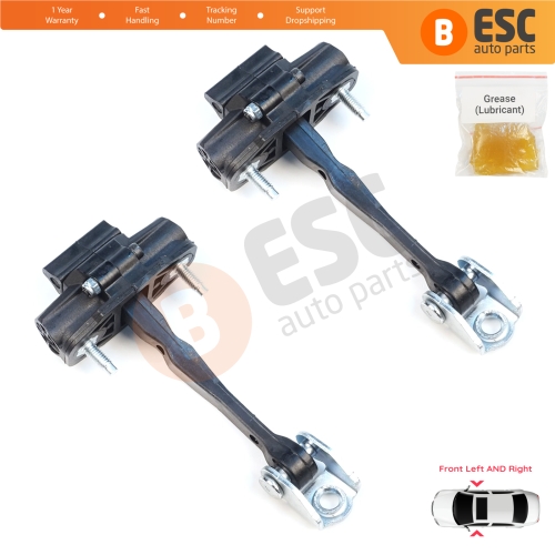 2 Pieces Front Door Stop Check Assy Limiter Strap for Ford Ranger MK4 P703 RA 2022-On KB3B2123552AB