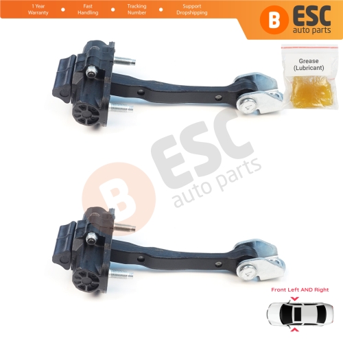 2 Pieces Front Door Stop Check Assy Limiter Strap for Ford Ranger MK4 P703 RA 2022-On KB3B2123552AB