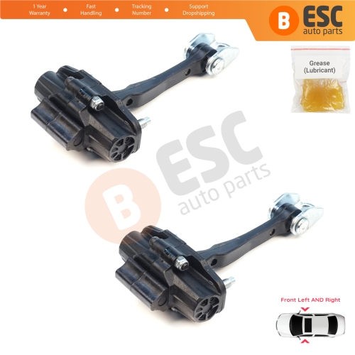 2 Pieces Front Door Stop Check Assy Limiter Strap for Ford Ranger MK4 P703 RA 2022-On KB3B2123552AB
