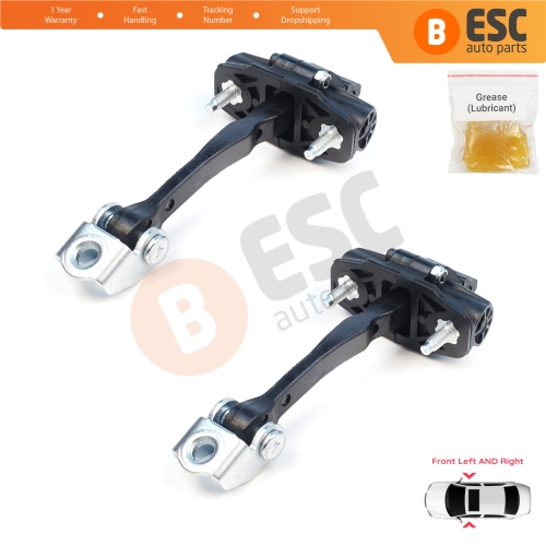 2 Pieces Front Door Stop Check Assy Limiter Strap for Ford Ranger MK4 P703 RA 2022-On KB3B2123552AB