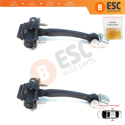 2 Pieces Rear Door Stop Check Assy Limiter Strap for Ford Ranger MK4 P703 RA 2022-On KB3B2627200BA