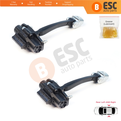 2 Pieces Rear Door Stop Check Assy Limiter Strap for Ford Ranger MK4 P703 RA 2022-On KB3B2627200BA