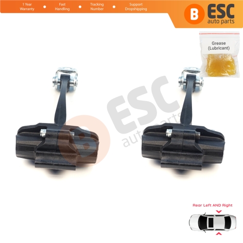 2 Pieces Rear Door Stop Check Assy Limiter Strap for Ford Ranger MK4 P703 RA 2022-On KB3B2627200BA