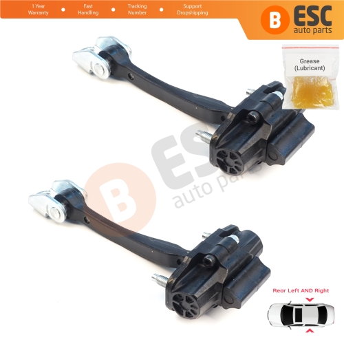 2 Pieces Rear Door Stop Check Assy Limiter Strap for Ford Ranger MK4 P703 RA 2022-On KB3B2627200BA