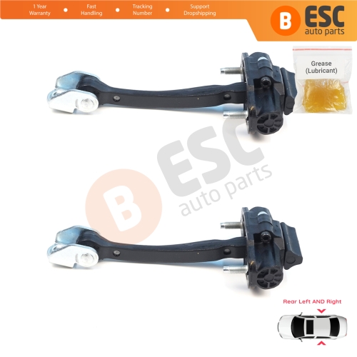 2 Pieces Rear Door Stop Check Assy Limiter Strap for Ford Ranger MK4 P703 RA 2022-On KB3B2627200BA