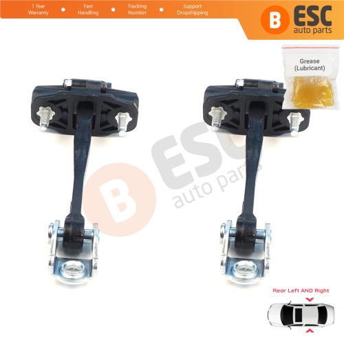 2 Pieces Rear Door Stop Check Assy Limiter Strap for Ford Ranger MK4 P703 RA 2022-On KB3B2627200BA