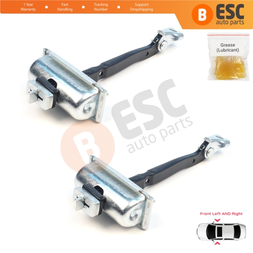2 Pieces Front Door Stop Check Assy Limiter Strap for Ford Edge MK2 CD539 Endura 2015-2024 FT4BR23552AB