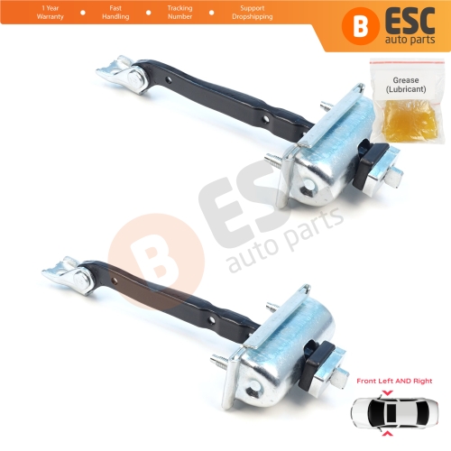 2 Pieces Front Door Stop Check Assy Limiter Strap for Ford Edge MK2 CD539 Endura 2015-2024 FT4BR23552AB