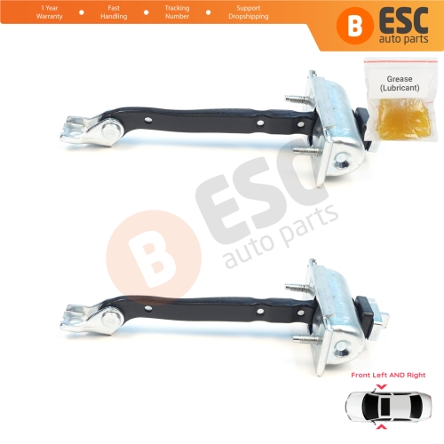 2 Pieces Front Door Stop Check Assy Limiter Strap for Ford Edge MK2 CD539 Endura 2015-2024 FT4BR23552AB