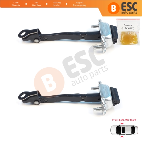 2 Pieces Front Door Stop Check Assy Limiter Strap for Dacia Renault Duster MK3 P1310 PYM PYN 2023-On 804304225R