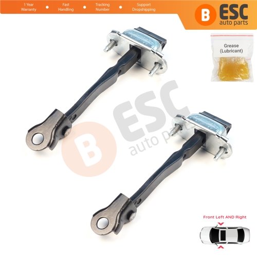 2 Pieces Front Door Stop Check Assy Limiter Strap for Dacia Renault Duster MK3 P1310 PYM PYN 2023-On 804304225R
