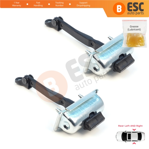 2 Pieces Rear Door Stop Check Assy Limiter Strap for Dacia Renault Duster MK3 P1310 PYM PYN 2023-On 824302052R