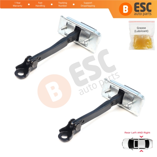 2 Pieces Rear Door Stop Check Assy Limiter Strap for Dacia Renault Duster MK3 P1310 PYM PYN 2023-On 824302052R