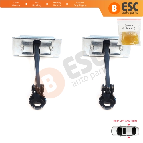 2 Pieces Rear Door Stop Check Assy Limiter Strap for Dacia Renault Duster MK3 P1310 PYM PYN 2023-On 824302052R