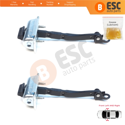 2 Pieces Front Door Stop Check Assy Limiter Strap for Renault Scenic E-Tech MK5 Mitsubishi Eclipse Cross 2025-On 804308534R