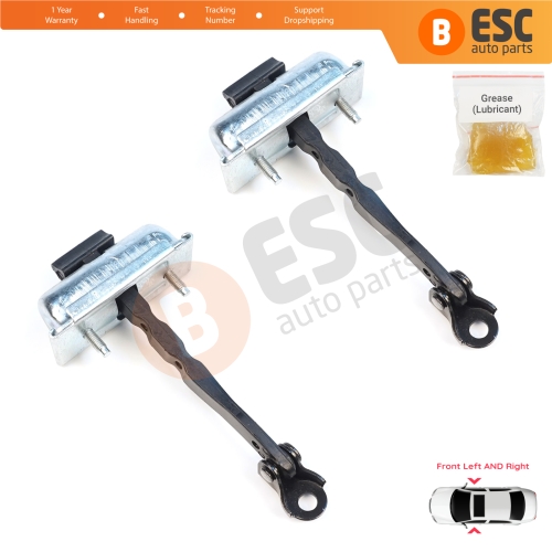 2 Pieces Front Door Stop Check Assy Limiter Strap for Renault 5 E-Tech Alpine A290 2024-On 804305524R