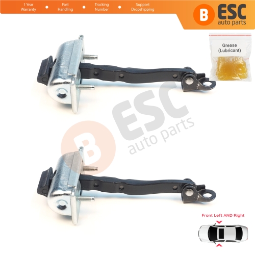2 Pieces Front Door Stop Check Assy Limiter Strap for Renault 5 E-Tech Alpine A290 2024-On 804305524R