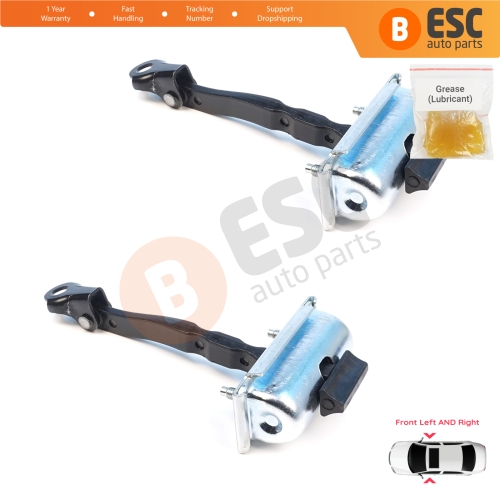 2 Pieces Front Door Stop Check Assy Limiter Strap for Renault 5 E-Tech Alpine A290 2024-On 804305524R