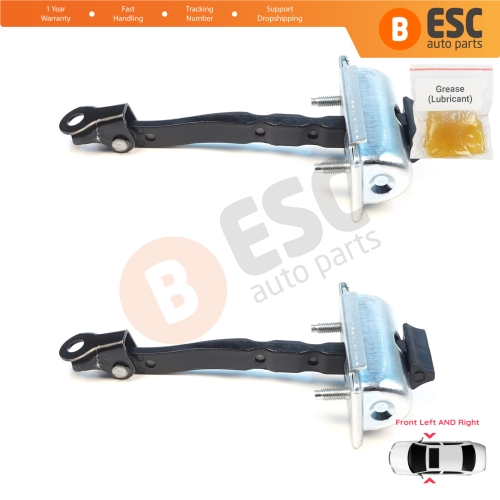 2 Pieces Front Door Stop Check Assy Limiter Strap for Renault 5 E-Tech Alpine A290 2024-On 804305524R