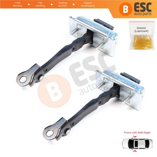 2 Pieces Front Door Stop Check Assy Limiter Strap for Renault 5 E-Tech Alpine A290 2024-On 804305524R