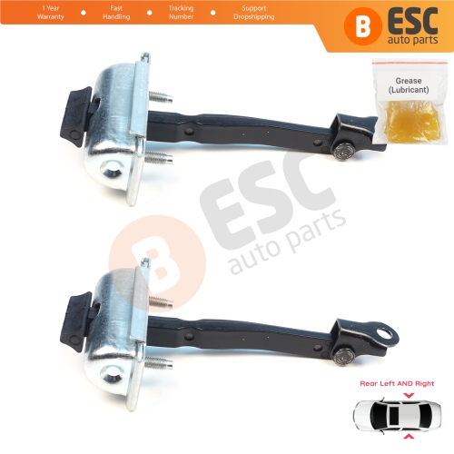 2 Pieces Rear Door Stop Check Assy Limiter Strap for Renault 5 E-Tech Alpine A290 2024-On 824308906R