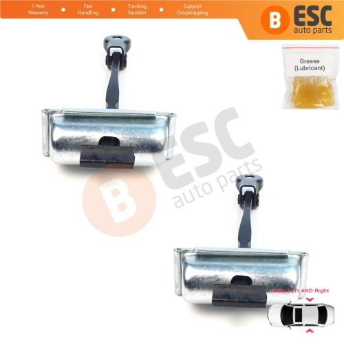 2 Pieces Rear Door Stop Check Assy Limiter Strap for Renault 5 E-Tech Alpine A290 2024-On 824308906R