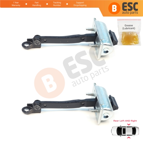 2 Pieces Rear Door Stop Check Assy Limiter Strap for Renault 5 E-Tech Alpine A290 2024-On 824308906R