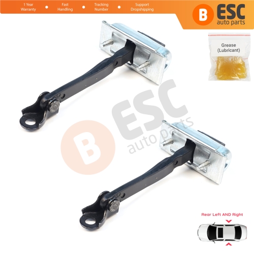2 Pieces Rear Door Stop Check Assy Limiter Strap for Renault 5 E-Tech Alpine A290 2024-On 824308906R
