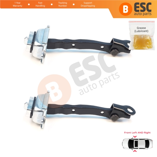 2 Pieces Front Door Stop Check Assy Limiter Strap for Nissan Qashqai MK1 J10 Dualis 2006-2014 80430JD000