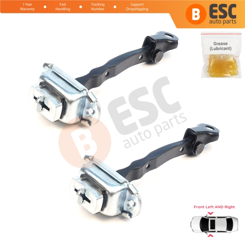 2 Pieces Front Door Stop Check Assy Limiter Strap for Nissan Qashqai MK1 J10 Dualis 2006-2014 80430JD000