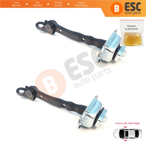 2 Pieces Front Door Stop Check Assy Limiter Strap for Nissan Qashqai MK1 J10 Dualis 2006-2014 80430JD000