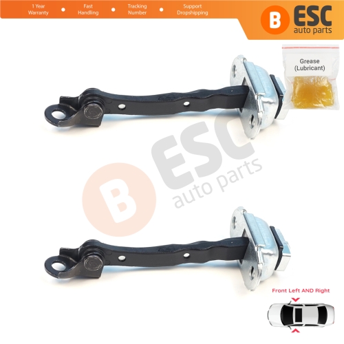 2 Pieces Front Door Stop Check Assy Limiter Strap for Nissan Qashqai MK1 J10 Dualis 2006-2014 80430JD000