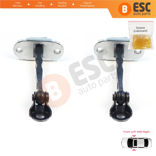2 Pieces Front Door Stop Check Assy Limiter Strap for Nissan Qashqai MK1 J10 Dualis 2006-2014 80430JD000