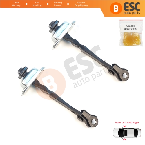 2 Pieces Front Door Stop Check Assy Limiter Strap for Nissan Micra MK5 K14 2016-2023 80430-5FA0A