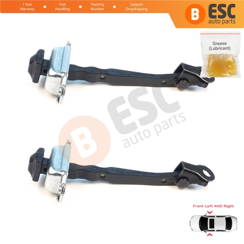 2 Pieces Front Door Stop Check Assy Limiter Strap for Nissan Micra MK5 K14 2016-2023 80430-5FA0A