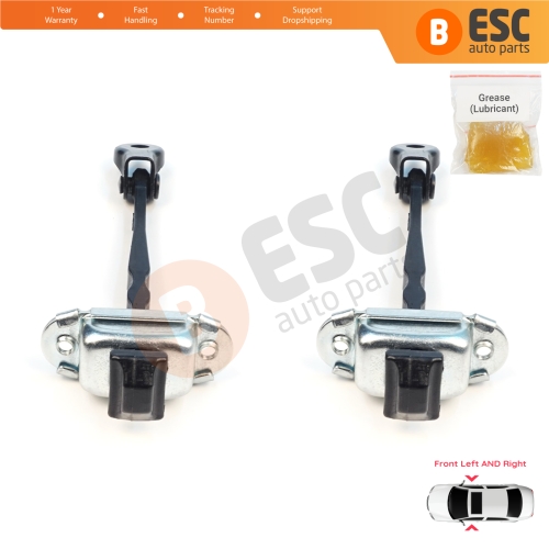 2 Pieces Front Door Stop Check Assy Limiter Strap for Nissan Micra MK5 K14 2016-2023 80430-5FA0A