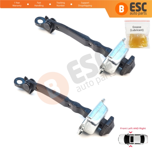 2 Pieces Front Door Stop Check Assy Limiter Strap for Nissan Micra MK5 K14 2016-2023 80430-5FA0A