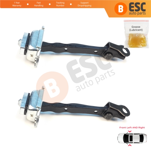 2 Pieces Front Door Stop Check Assy Limiter Strap for Nissan Micra MK4 K13 K13K K13KK 2011-2022 804301HB0A