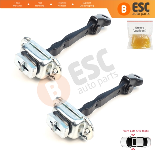 2 Pieces Front Door Stop Check Assy Limiter Strap for Nissan Micra MK4 K13 K13K K13KK 2011-2022 804301HB0A