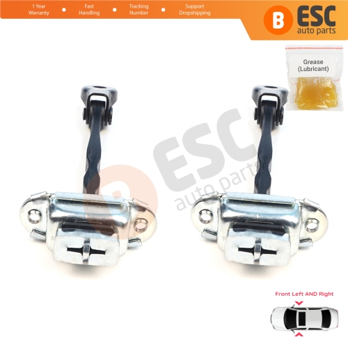 2 Pieces Front Door Stop Check Assy Limiter Strap for Nissan Micra MK4 K13 K13K K13KK 2011-2022 804301HB0A