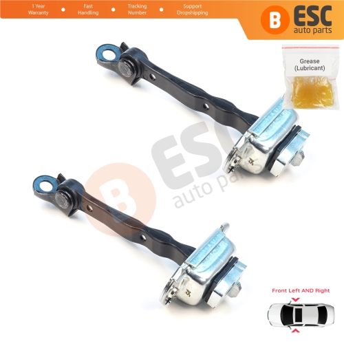 2 Pieces Front Door Stop Check Assy Limiter Strap for Nissan Micra MK4 K13 K13K K13KK 2011-2022 804301HB0A