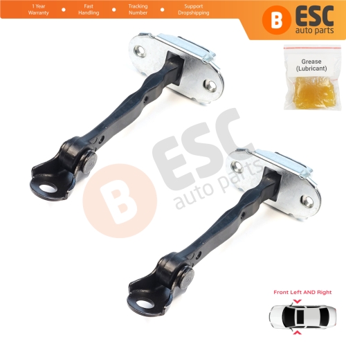 2 Pieces Front Door Stop Check Assy Limiter Strap for Nissan Micra MK4 K13 K13K K13KK 2011-2022 804301HB0A