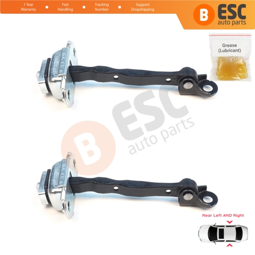 2 Pieces Rear Door Stop Check Assy Limiter Strap for Nissan Micra MK4 K13 K13K K13KK 2011-2022 824301HB0A