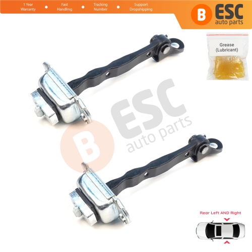 2 Pieces Rear Door Stop Check Assy Limiter Strap for Nissan Micra MK4 K13 K13K K13KK 2011-2022 824301HB0A