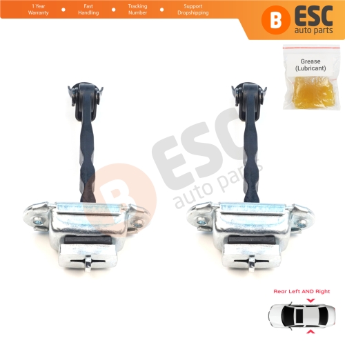2 Pieces Rear Door Stop Check Assy Limiter Strap for Nissan Micra MK4 K13 K13K K13KK 2011-2022 824301HB0A