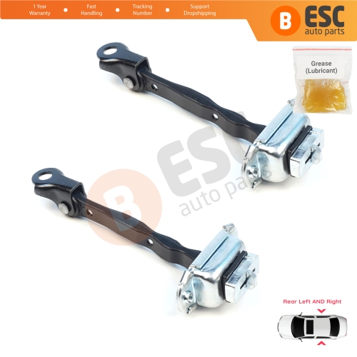 2 Pieces Rear Door Stop Check Assy Limiter Strap for Nissan Micra MK4 K13 K13K K13KK 2011-2022 824301HB0A