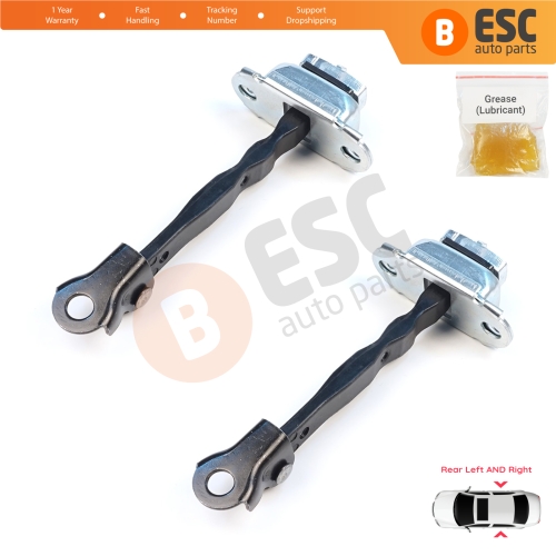 2 Pieces Rear Door Stop Check Assy Limiter Strap for Nissan Micra MK4 K13 K13K K13KK 2011-2022 824301HB0A