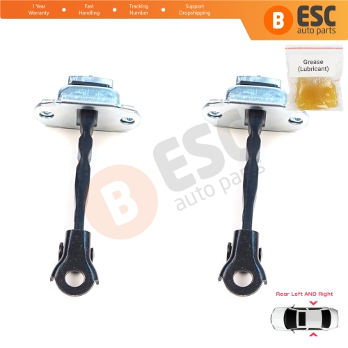 2 Pieces Rear Door Stop Check Assy Limiter Strap for Nissan Micra MK4 K13 K13K K13KK 2011-2022 824301HB0A