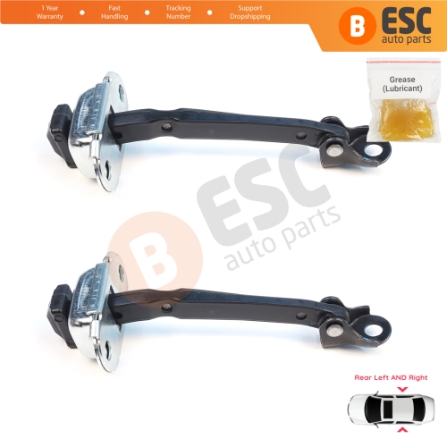 2 Pieces Rear Door Stop Check Assy Limiter Strap for Nissan Juke MK2 F16 2019-On 824306PA0A
